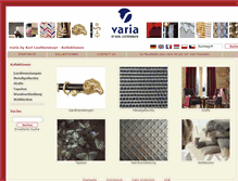 Tablet Screenshot of kollektionen.varia-int.com